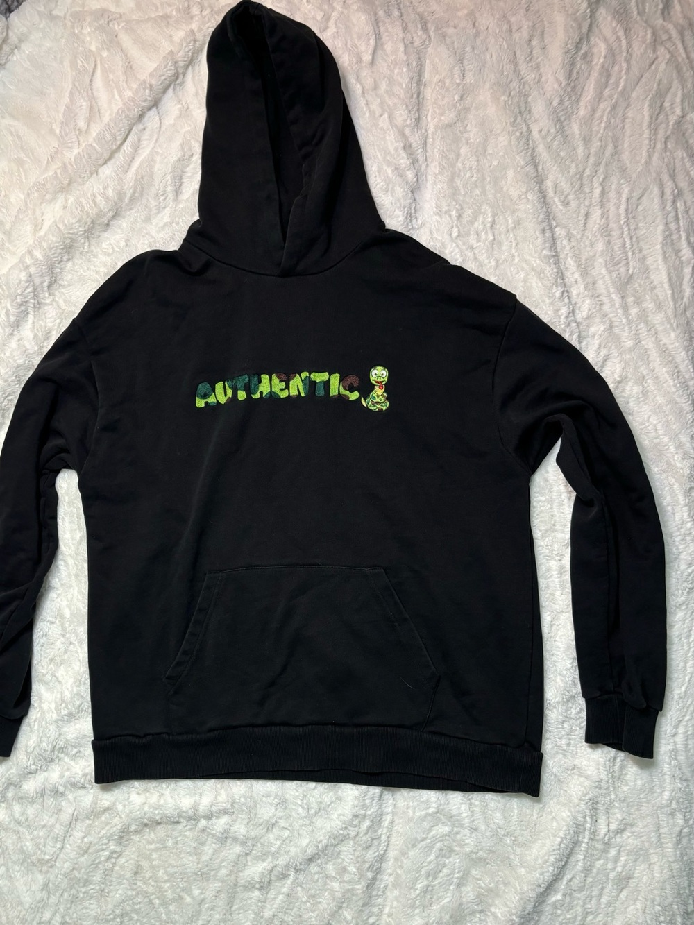 VeeFriends Authentic Black Hooded Sweatshirt Size XL Mens Hoodie Snake Gary Vee